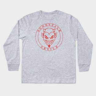 Sunnyvale Devils (red-worn) [Rx-Tp] Kids Long Sleeve T-Shirt